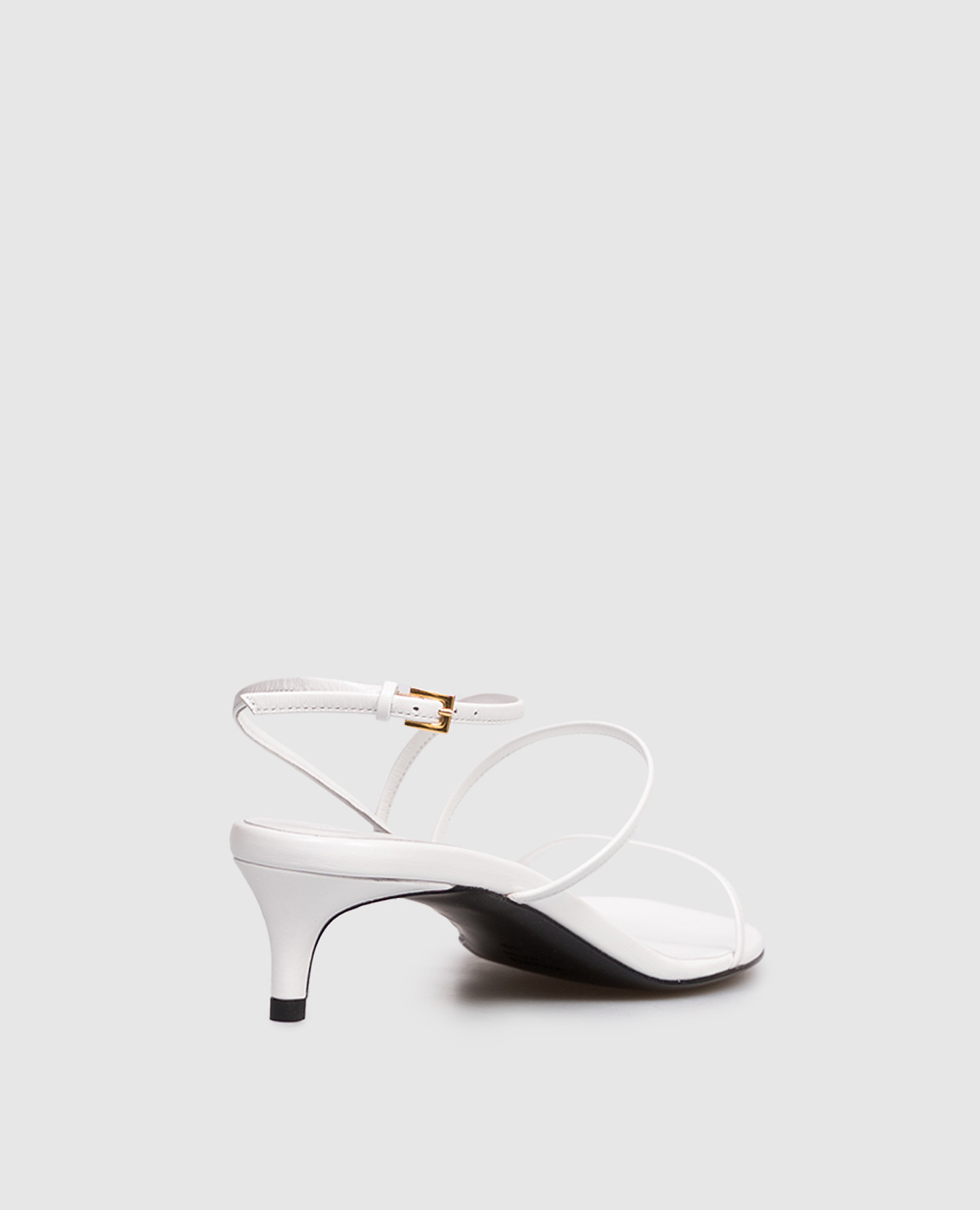 

White Leather Loop Kitten Khaite