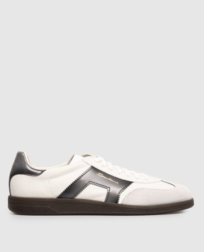 Santoni White combination sneakers with logo MBPL21965DKTCYNE