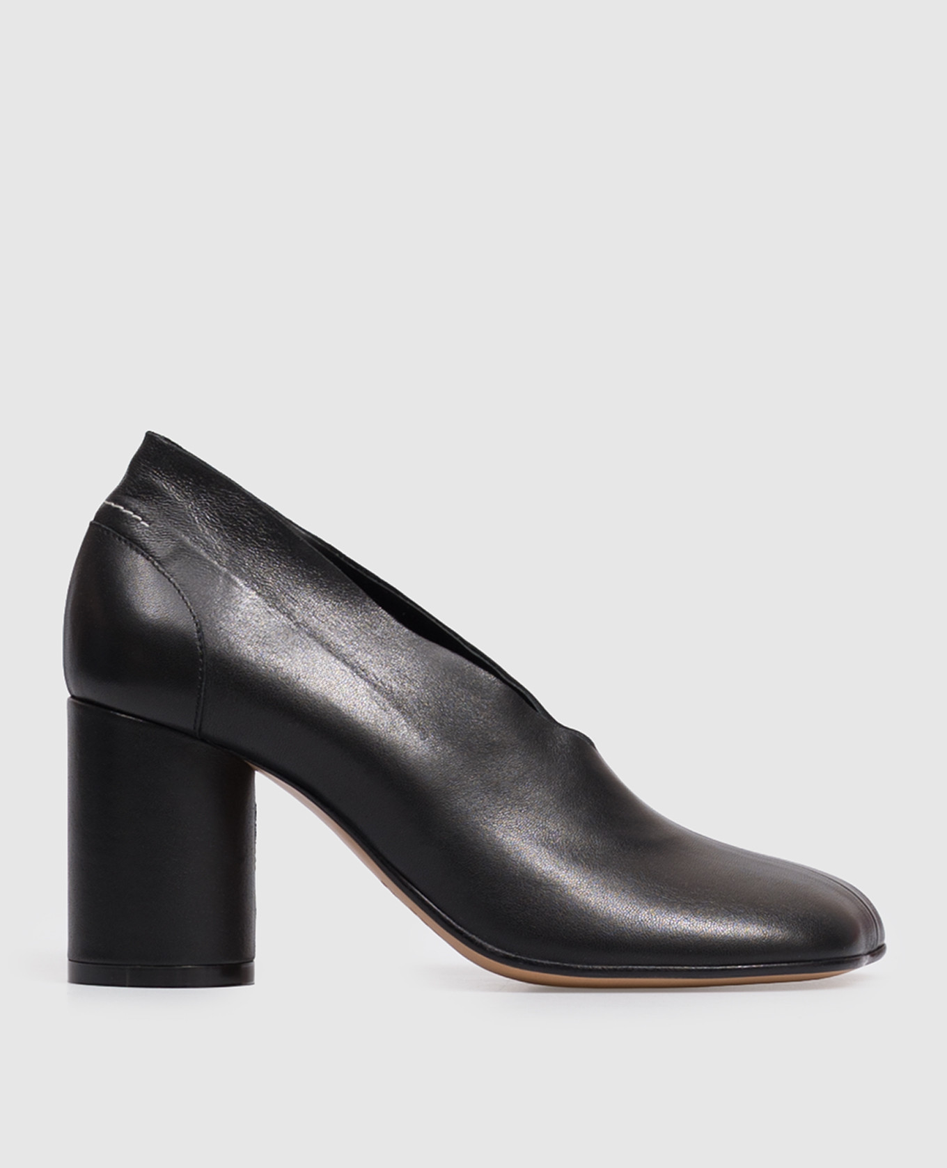 Black leather shoes