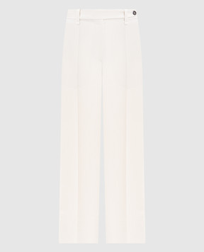 Brunello Cucinelli Beige linen pants MH126P9184