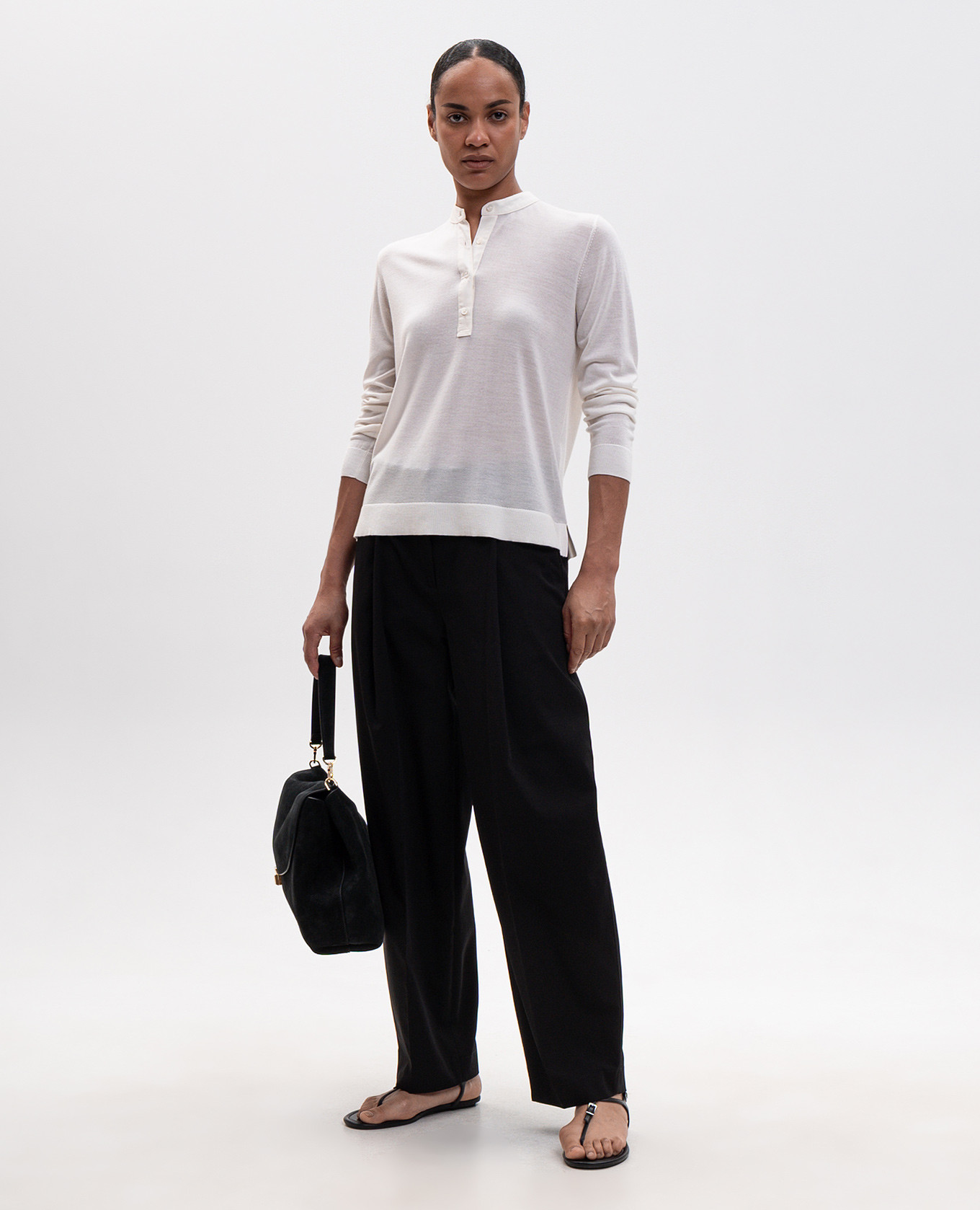 

Ivory wool and silk jumper Toteme, Beige