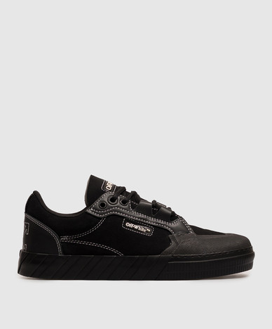 Black suede Vulcanized sneakers