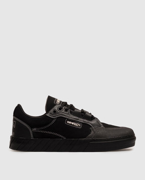 Off-White Black suede Vulcanized sneakers M296C9L001
