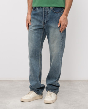 JW Anderson Blue jeans with a worn effect DT0117PG1852
