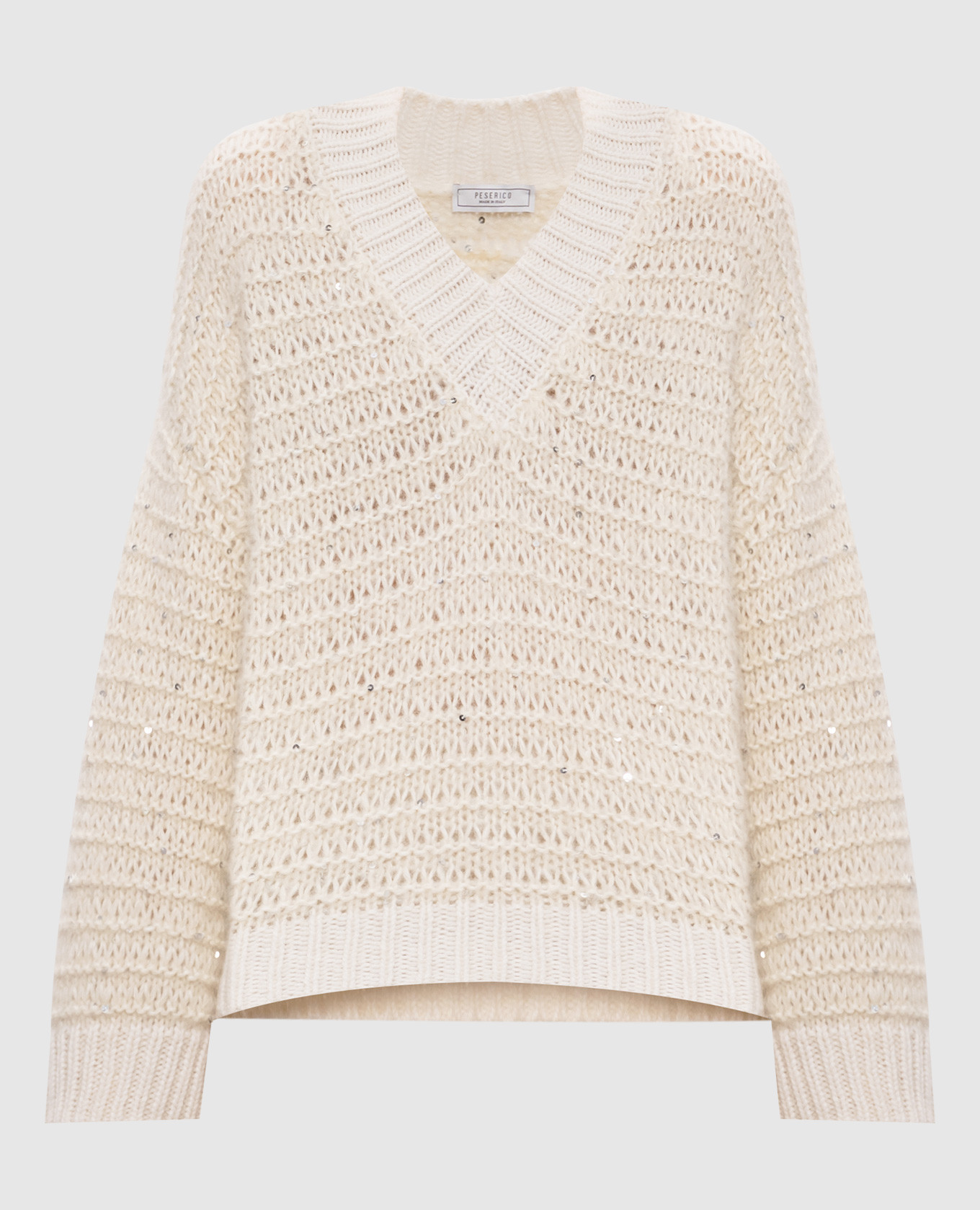 

White alpaca wool pullover Peserico