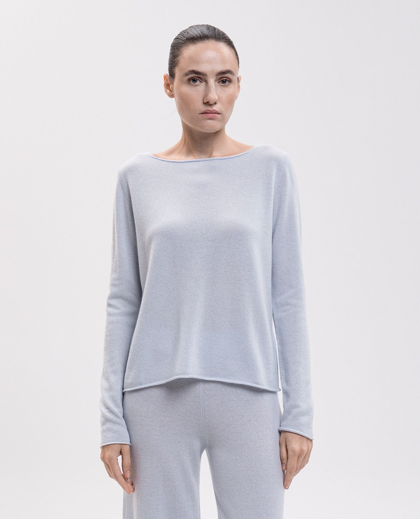 Blue cashmere jumper Allude 3