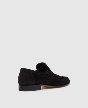 The Row Black suede loafers Two F1923L805