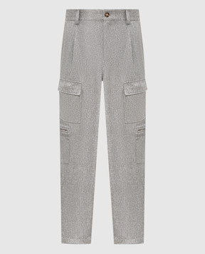 Brunello Cucinelli Grey wool cargo pants M038PF3010