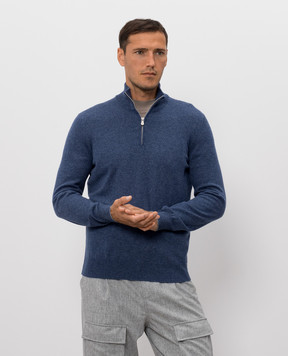Brunello Cucinelli Blue cashmere jumper M2200124