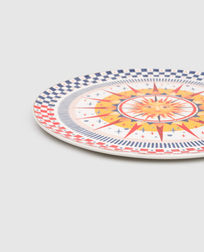 Baci Milano Porcelain serving plate Sun GPL3DOL01