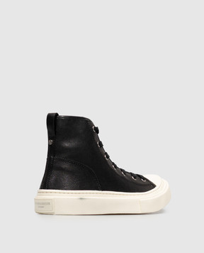 Ann Demeulemeester Ycke black leather high-tops B0014406LT208