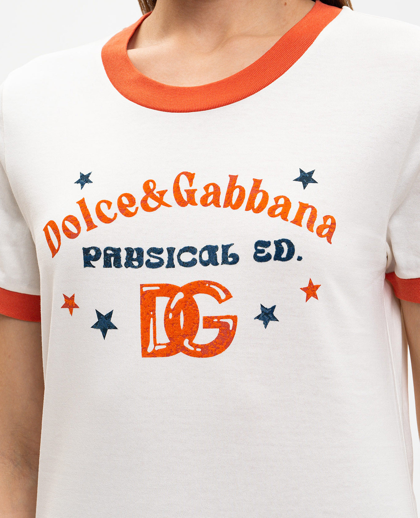 

Ivory T-shirt with print Dolce&Gabbana, Beige