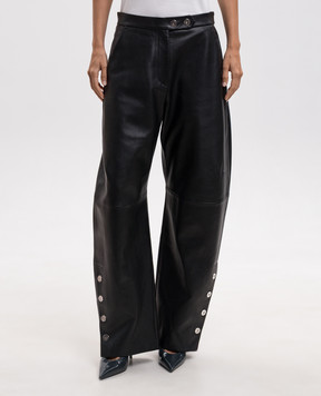 Max Mara Sportmax Black leather pants CINEPRESA SPXCINEPRESA