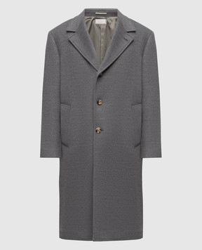 Brunello Cucinelli Gray wool coat MY4969155