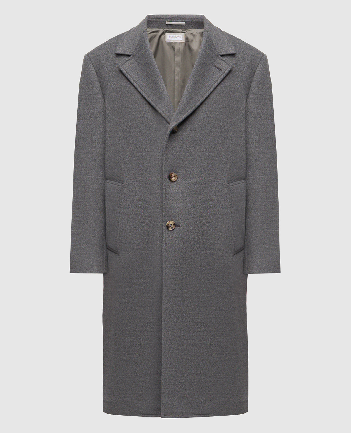 

Gray wool coat Brunello Cucinelli, Grey