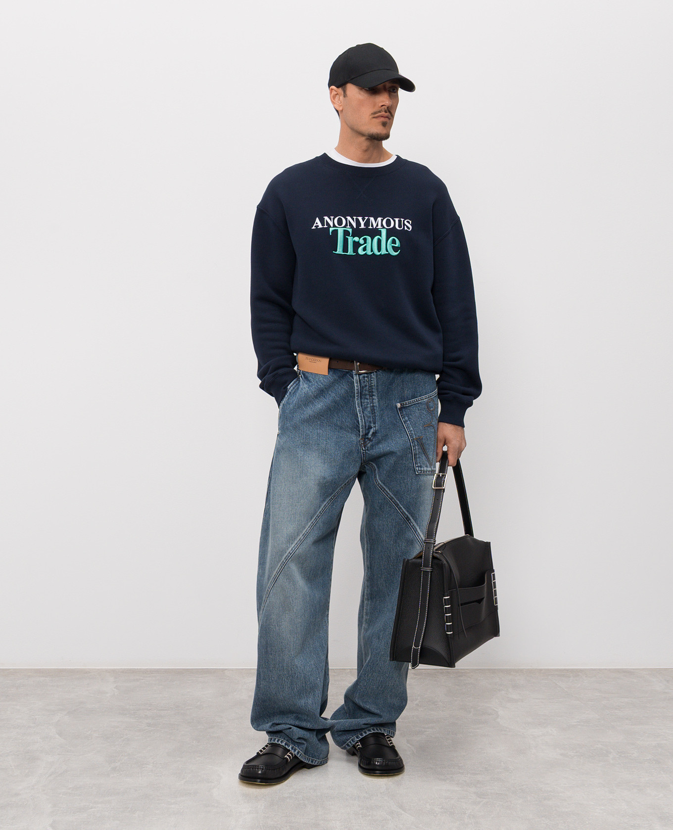 

Anonymous Trade blue sweatshirt JW Anderson
