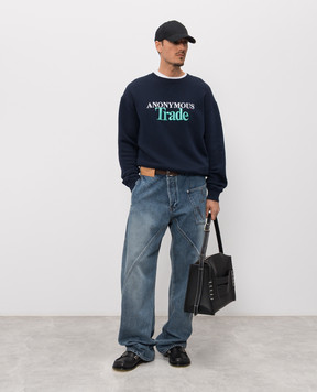 JW Anderson Anonymous Trade blue sweatshirt JW0254PG1905