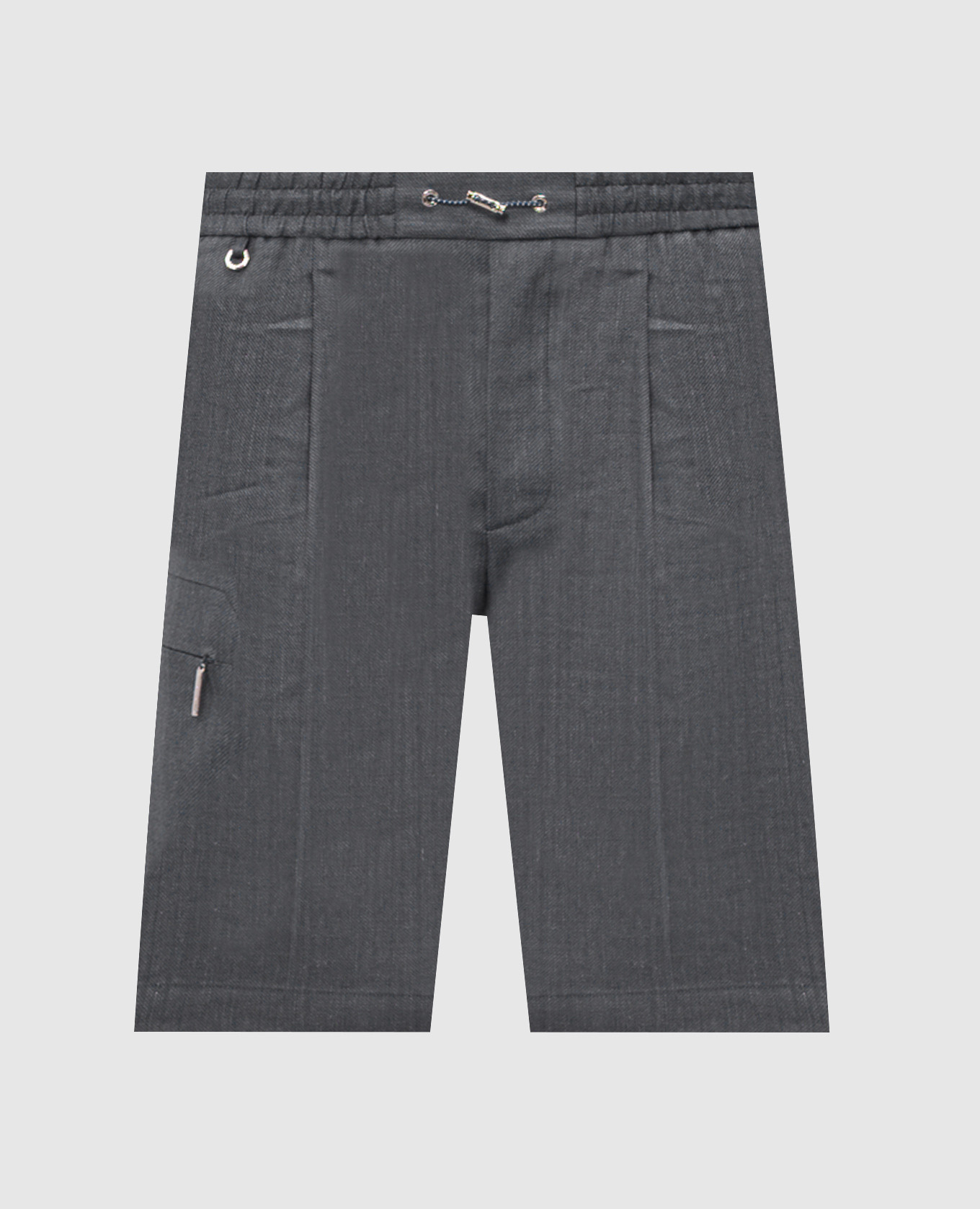 

Gray linen and wool shorts Stefano Ricci, Grey