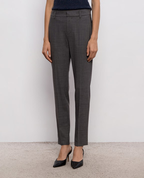 Brunello Cucinelli Gray pants with wool M0W07P8584