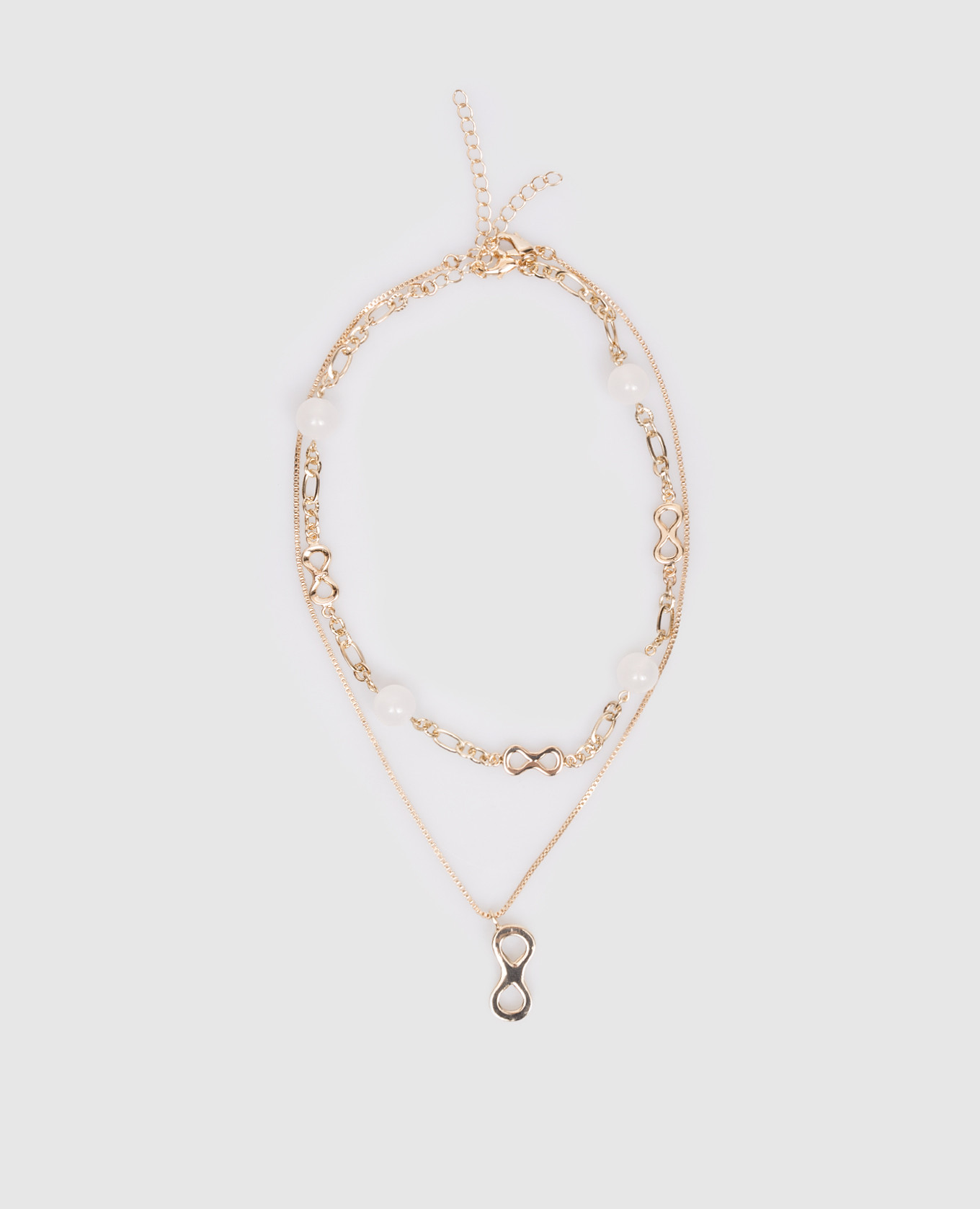 

Gold double layer chain Twinset, Golden