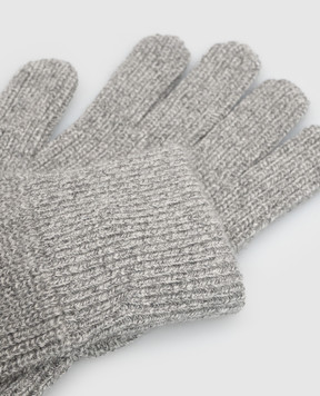 Brunello Cucinelli Gray cashmere gloves MQS95908