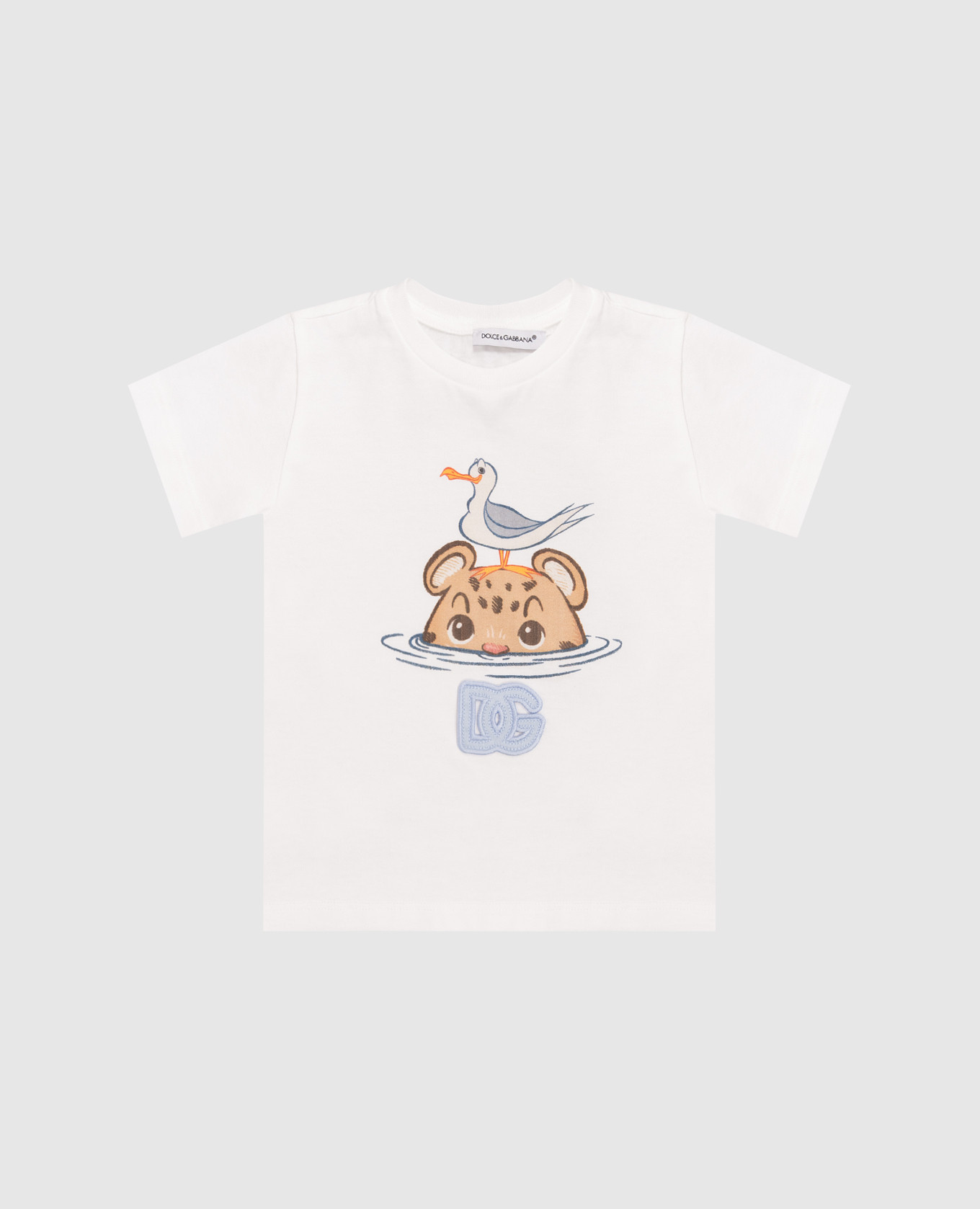 

Children's white T-shirt with print and DG logo Dolce&Gabbana