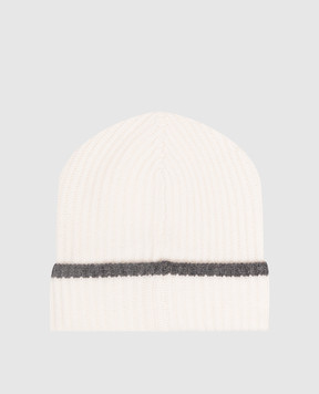 Brunello Cucinelli Ivory cashmere hat M12504979