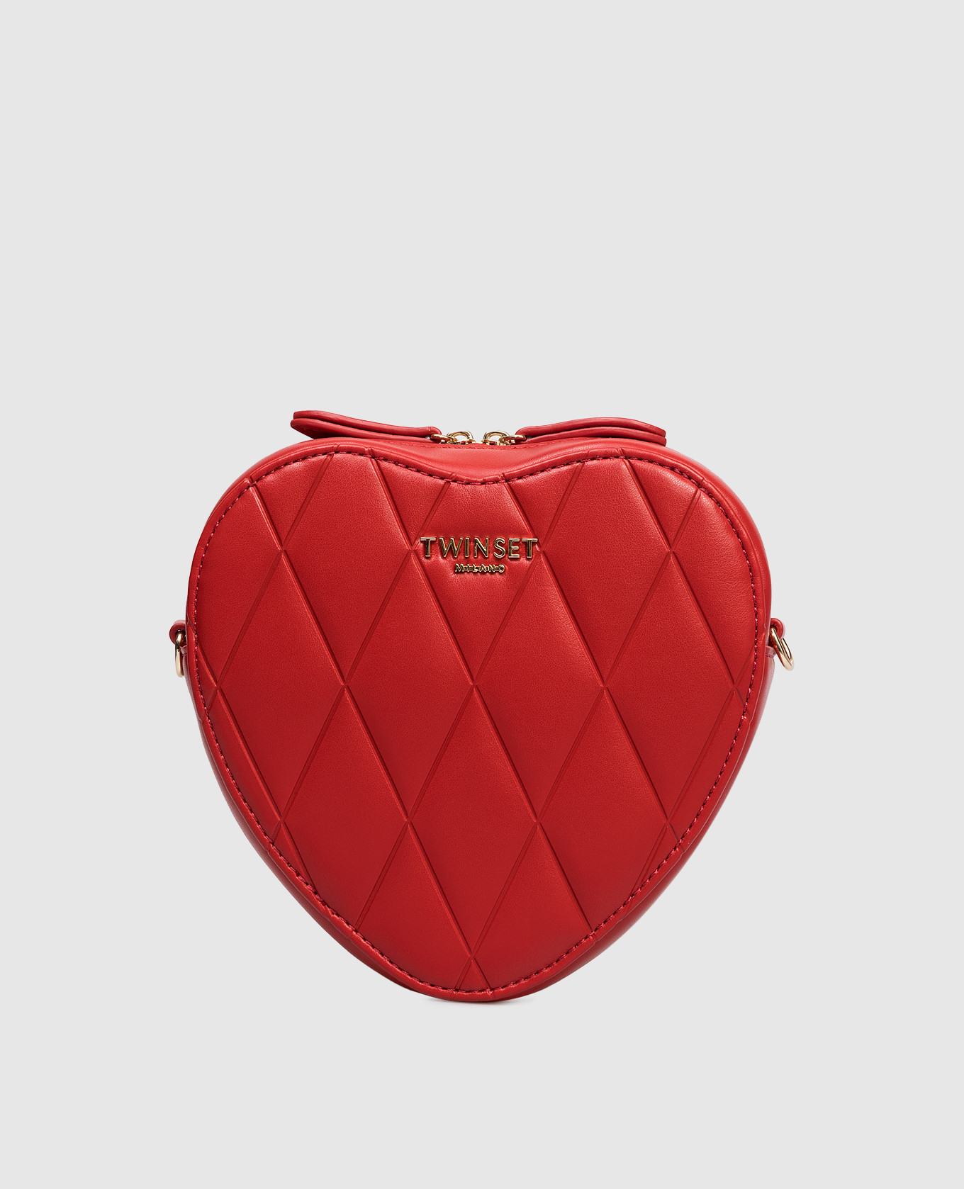

Red heart-shaped bag Twinset