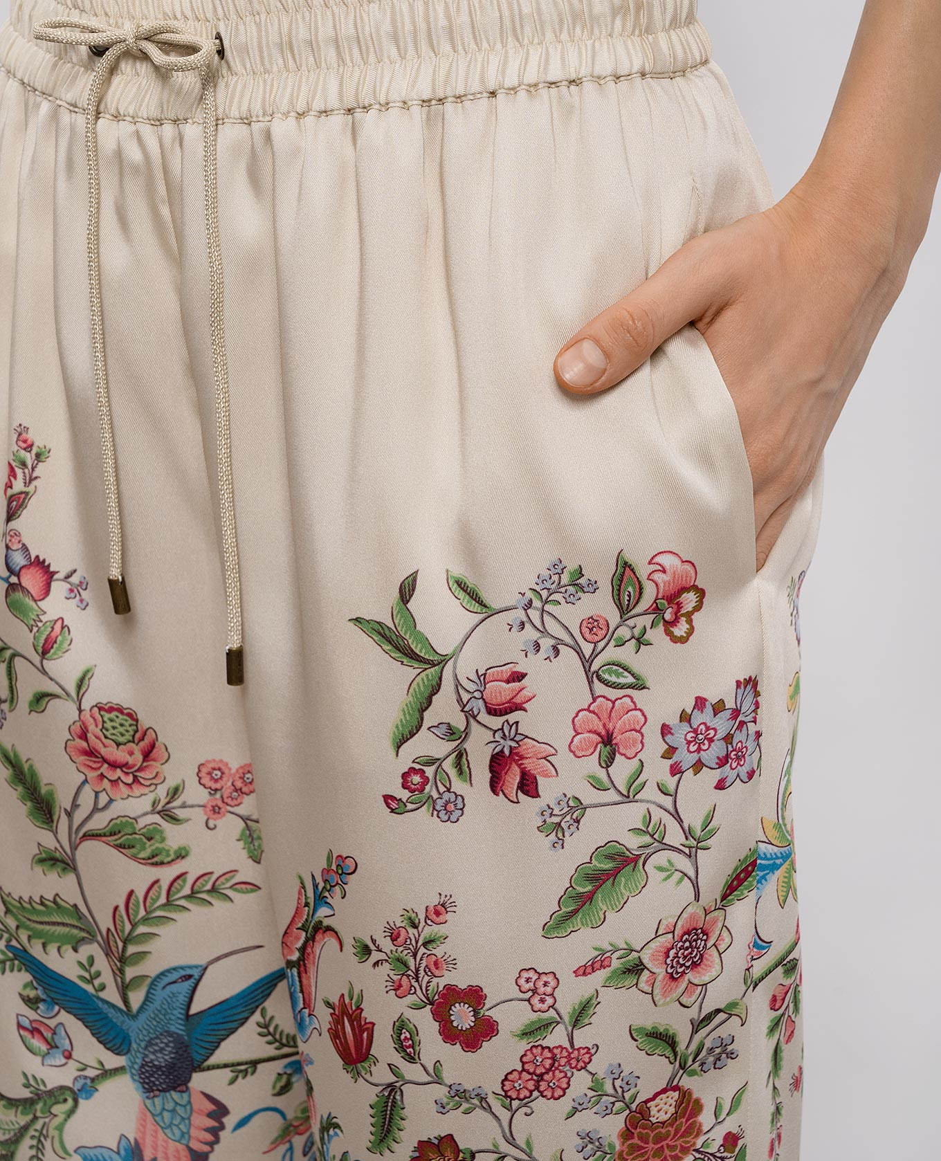 

Beige printed pants Etro