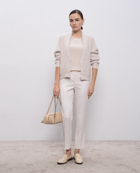 Peserico Beige silk top S08893D07325