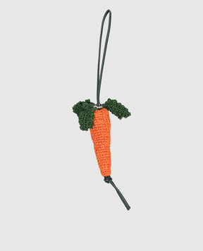 JW Anderson Knitted carrot-shaped bag charm AC0424FA0496