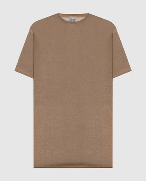 Toteme Beige straight-cut T-shirt 253WRT0531YA0079