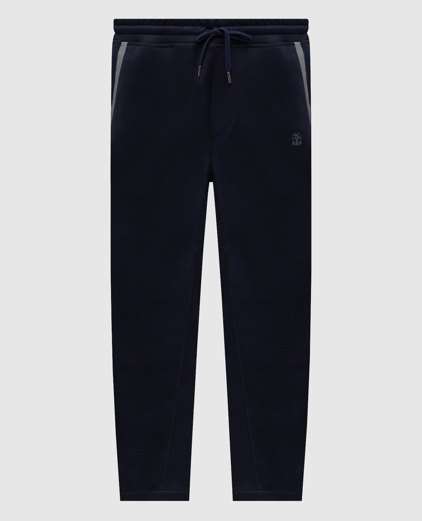 Blue sweatpants with logo print