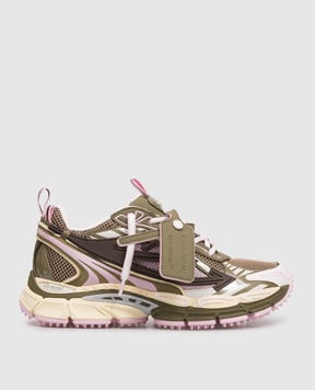 Off-White Be Right Back khaki combination sneakers OWIA289S26FAB002