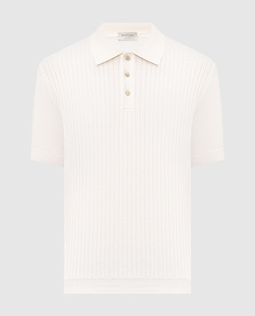 Bilancioni Ivory ribbed polo shirt BE2661054772