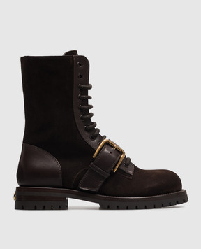 Dolce&Gabbana Brown suede boots CT1127A3S76
