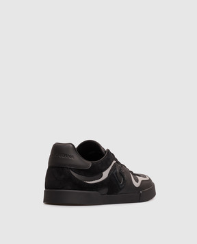 Dolce&Gabbana Black leather Portofino sneakers CS2477A0867