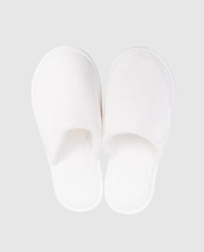 L'appartement Chicago white terry slippers CHICAGOSLIPPERS