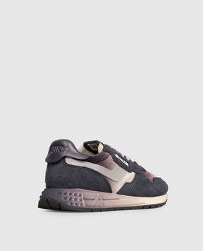 AUTRY Blue REELWIND combination sneakers WWLMDI03