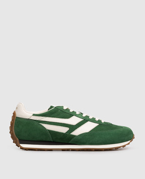 Tom Ford MICK green suede sneakers J1511LCL046N