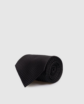 Stefano Ricci Black striped silk tie CCX56000