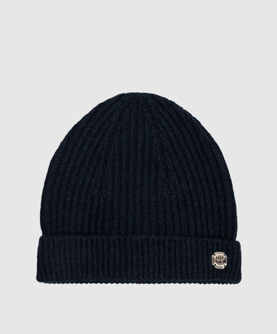 Navy blue cashmere hat