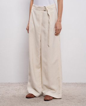 Brunello Cucinelli Beige linen pants MH126P9207