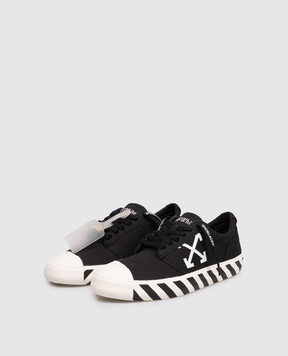 Off-White Black Vulcanized Undercut Sneakers OMIA2APC99FAB001