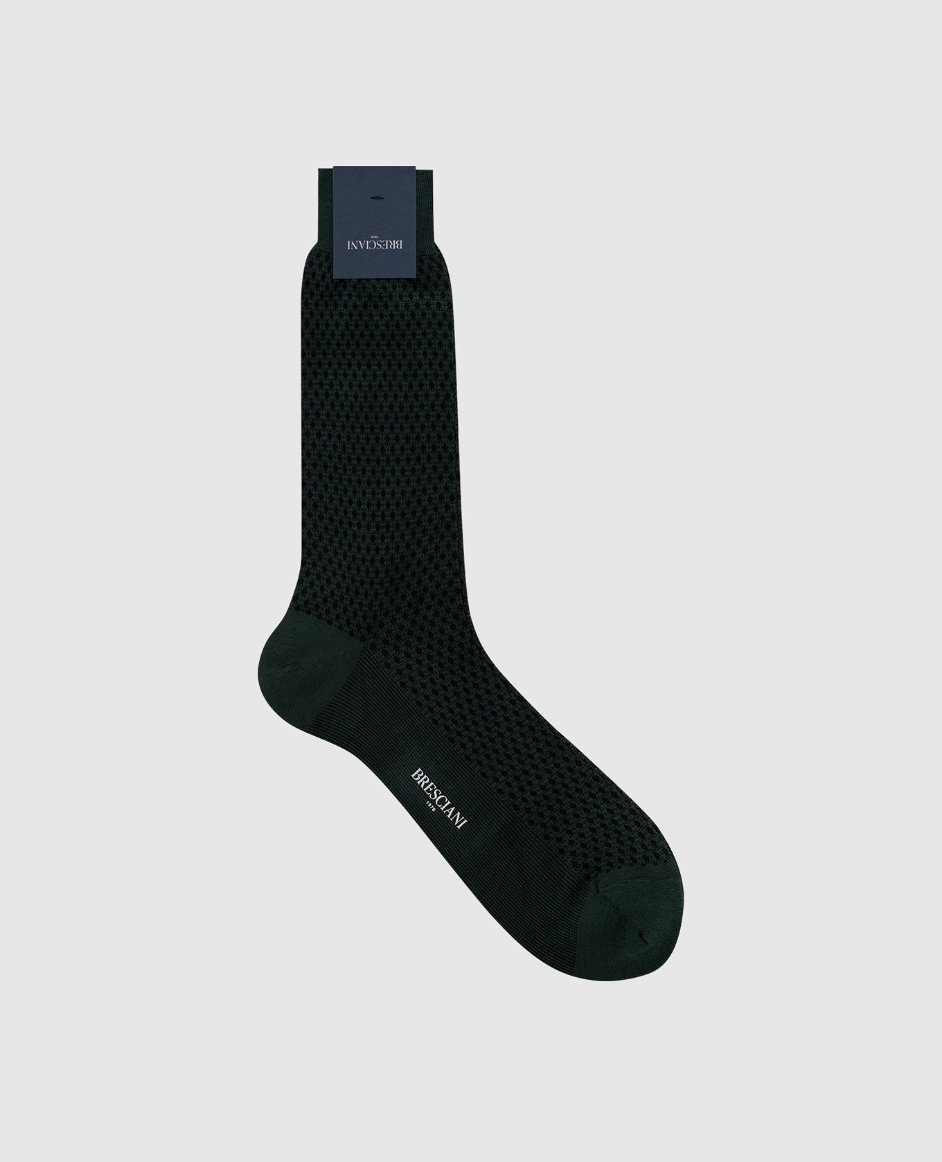 

Green socks with a geometric pattern Bresciani