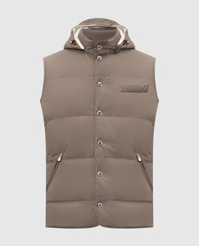 Brunello Cucinelli Gray down vest MV4081628