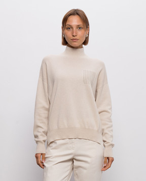 Peserico Beige wool, silk and cashmere sweater A99205F12A9283