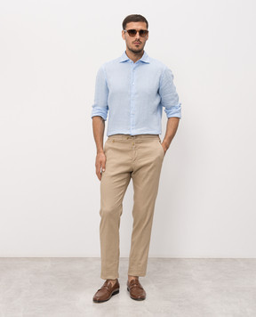 Stefano Ricci Beige linen pants M1T610005BLCTL1U