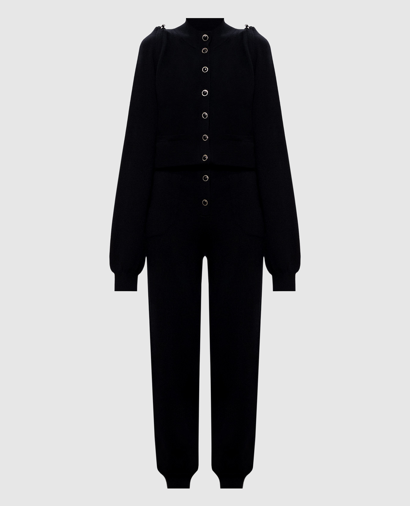 Black cashmere jumpsuit Jacob Lee
