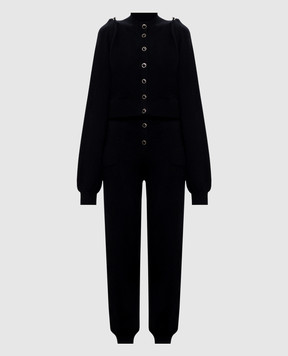 Jacob Lee Black cashmere jumpsuit WCJ0013AW26B